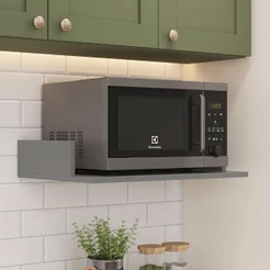 Suporte Suspenso Para Micro-ondas Forno 60x40 cm Class L03 Cinza - Lyam