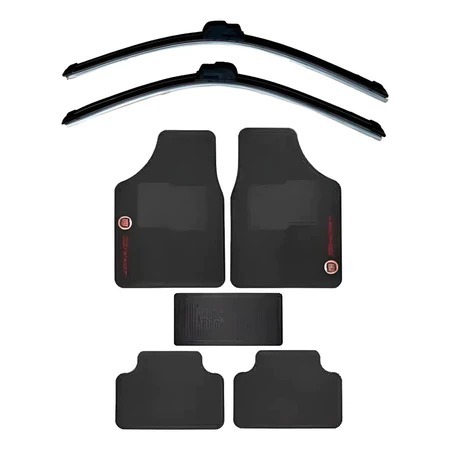 Kit Automotivo Fiat Tapete Carpete Com Palhetas E 2 Brindes