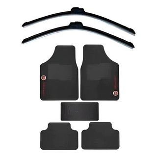 Kit Automotivo Fiat Tapete Carpete Com Palhetas E 2 Brindes