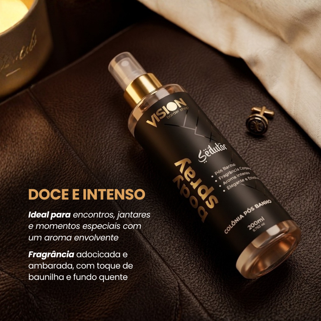 Body Splash Masculino Vision 200ml 4 Fragrâncias Body Spray Colônia Pós Banho/Envio Imediato — imagem 2 de 2