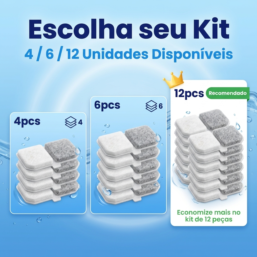 Substituições De Filtro De Fonte De Água Para Gatos Filtros Dispensadores Animais De Estimação 10.5 * 4.5 Cm