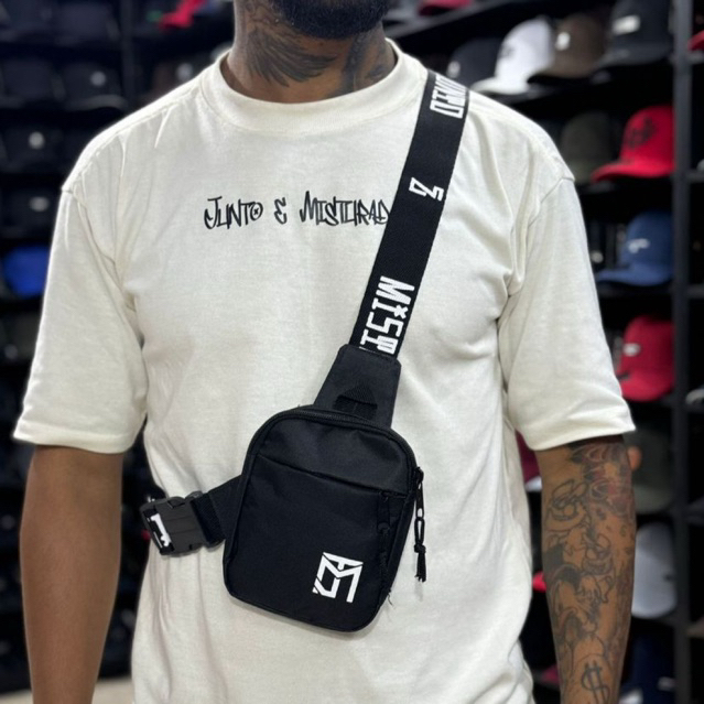 Bolsa bolsinha bag shoulder transversal de ombro cintura alça regulável