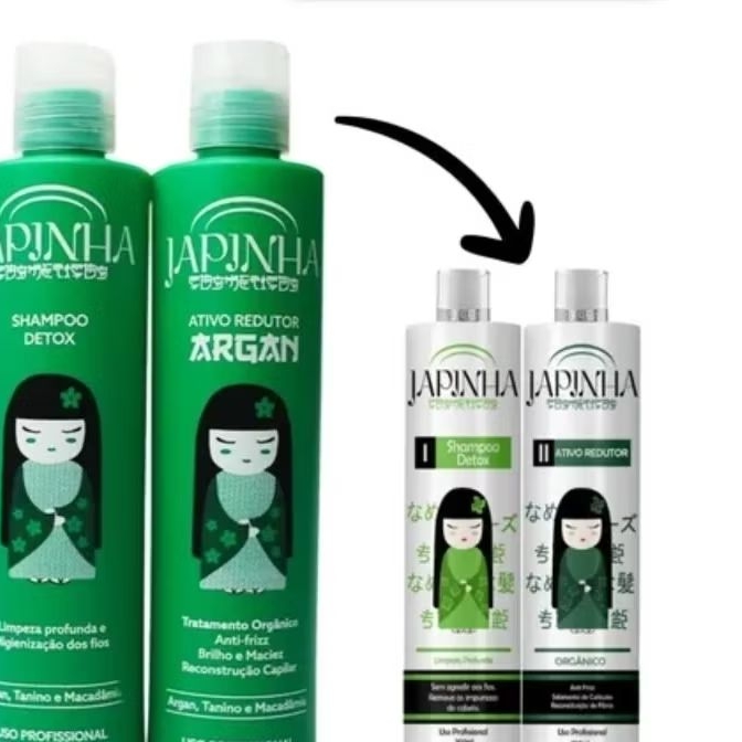 Kit Alisante Orgânico - SHAMPOO DETOX + ATIVO REDUTOR ORGANICO 1L