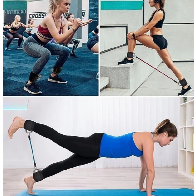Caneleira com Elástico Tornozeleira para Treino LT-996