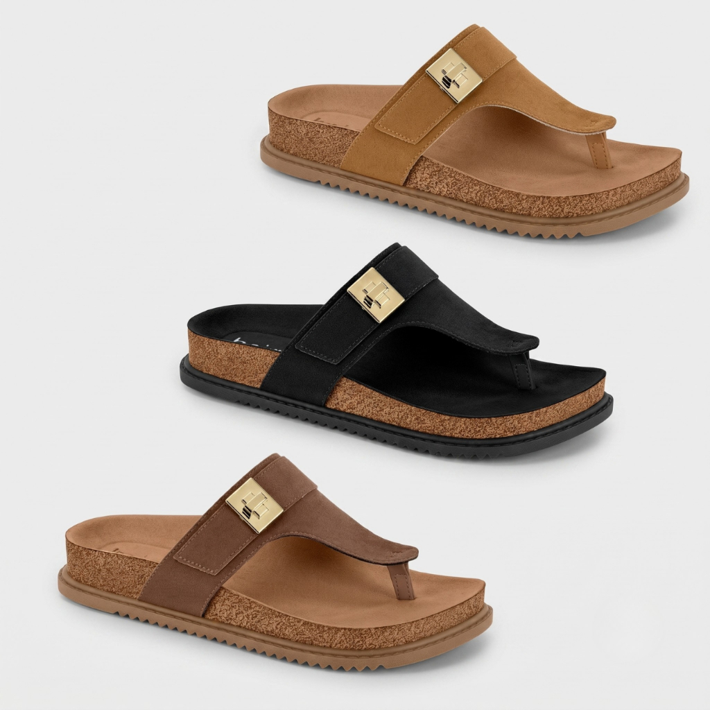 Tamanco Feminino Beira Rio Birken Conforto Slide Fivela Original