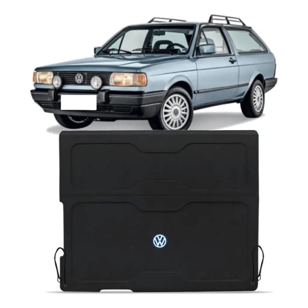 Tampão Bagagito Porta Malas Volkswagen Parati Quadrada 1987 a 1996 Carpete Preto R-Acoustic — imagem 2 de 2