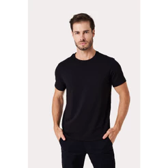 Camiseta Algodão Egípcio Certificado - Preta