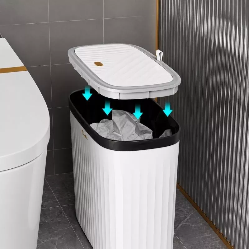 Lixeira Slim 15L com Tampa Click Antiodor — foto 4