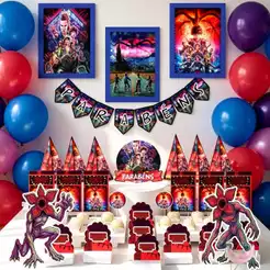 kit Stranger Things personalizados de festa