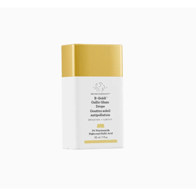 Sérum iluminador Drunk Elephant B‑Goldi Bright Drops com niacinamida 30ml