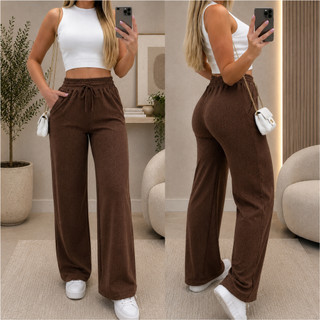 Calça Feminina Lanzinha Cintura Alta com Bolso Inverno