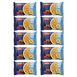 Kit 10un Macarrão Instantâneo Adria Carne Minions Não Frito 75g