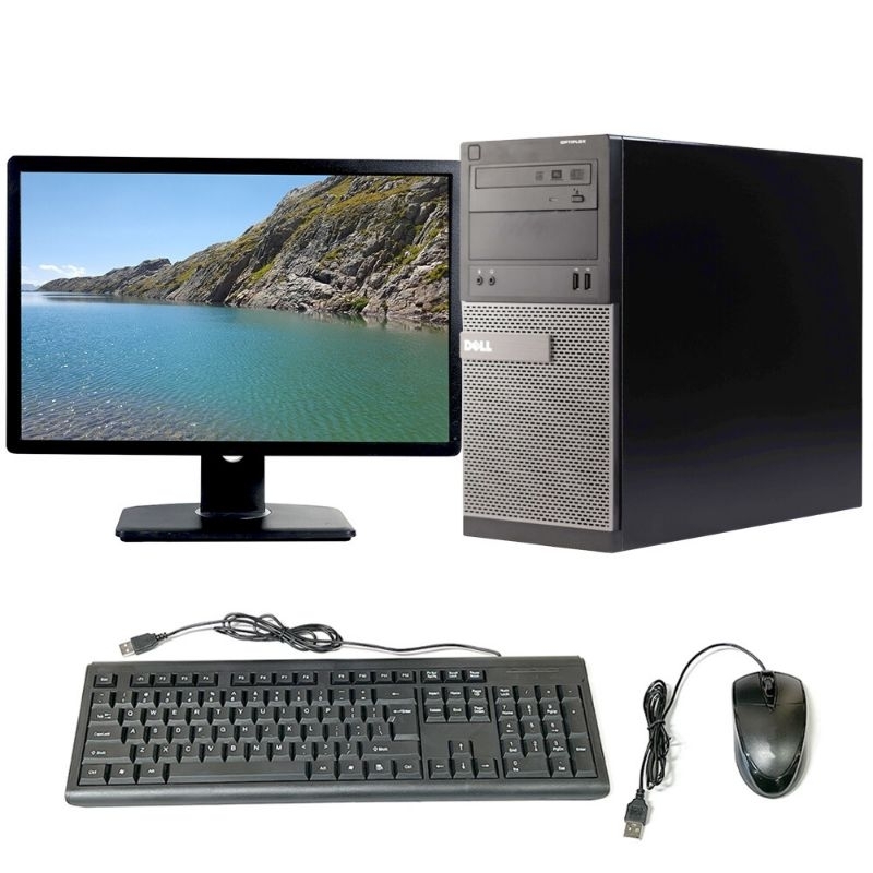 kit Pc computador Cpu Intel Core i3 i5 i7 Memoria Ddr3 HD ou Ssd Wi-fi Windows 11 Monitor 19 teclado mouse Roda Jogo 🎮