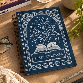 Planner Leitura Organização Minhas Leituras Retrô Agenda
