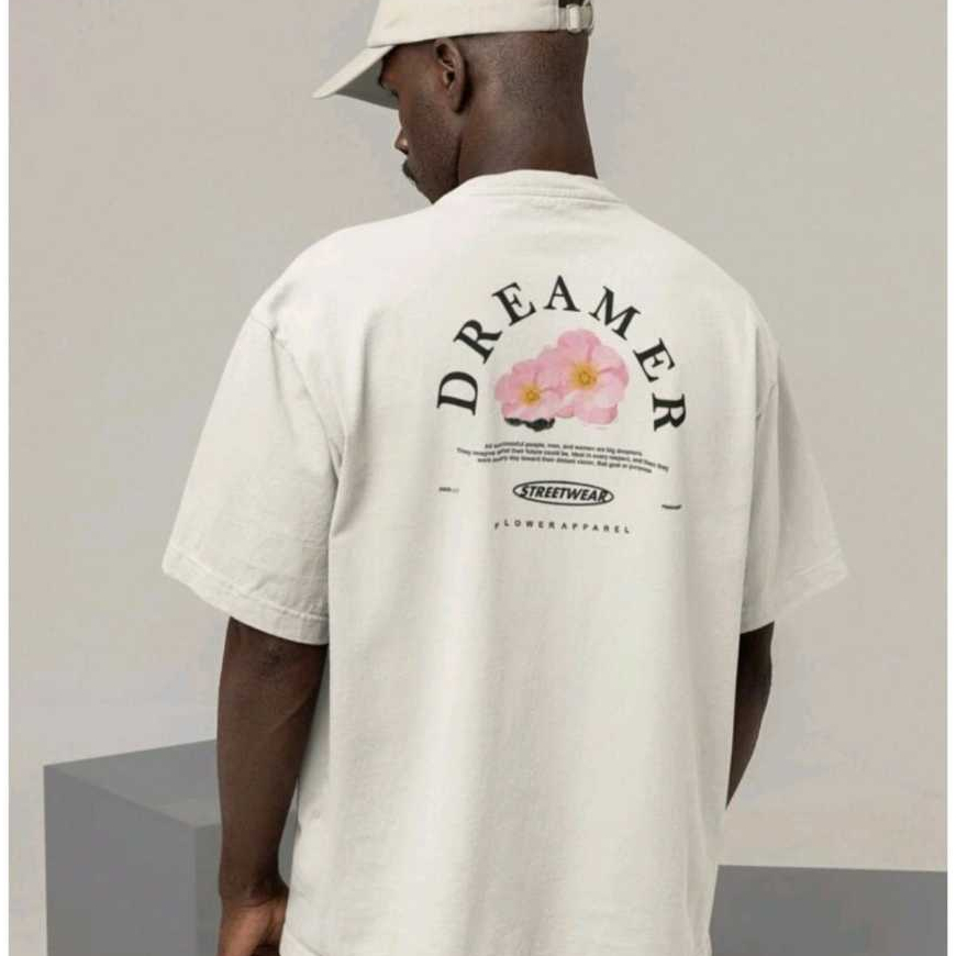 ​Camiseta Masculina Oversized Streetwear Dreamer Estampada P ao GG Design Moderno Caimento Perfeito.
