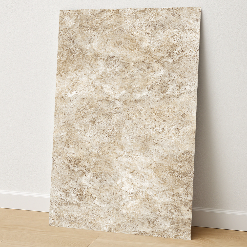 Kit até 40 Placas Revestimento Flexível Decorativo Travertino Grande 90x50cm
