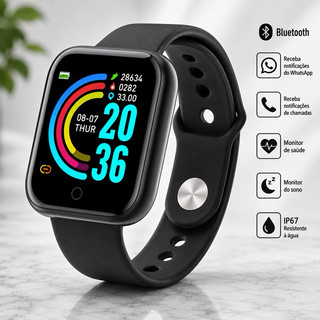 Relogio Smartband D20 Monitor de Saude Pressao Batimentos Oxigenio Sono Inteligente