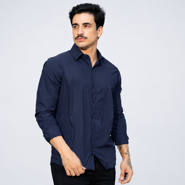 Camisa Masculina Manga Longa Social Slim Fit Confortável Elegante Casual Moda Masculina Premium