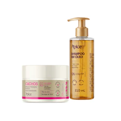 Kit Shampoo em Óleo 210ml + Máscara Cachos 300g Apice
