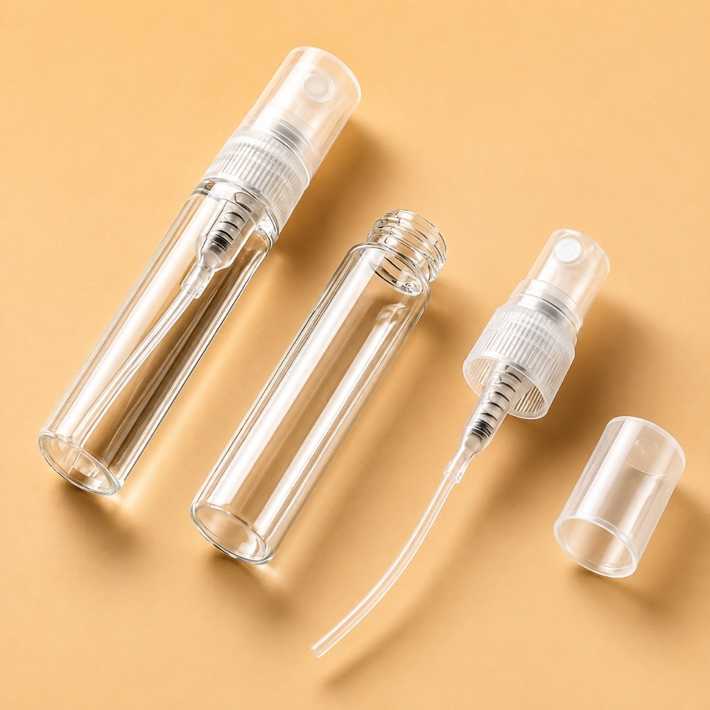 Frasco para Perfume Vidro Transparente 5ml com Spray | Provador, Amostra e Lembrancinha