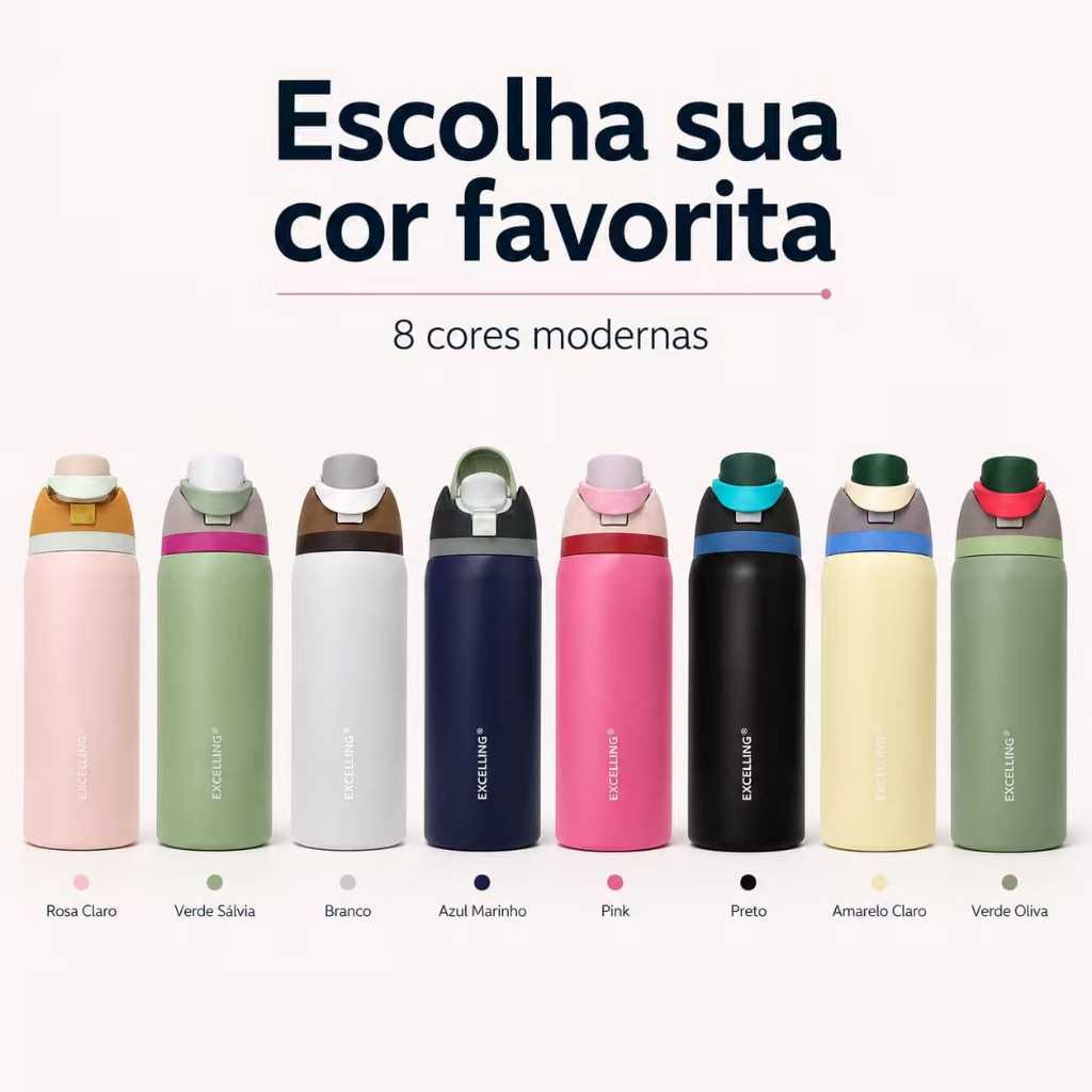 Garrafa térmica Inox Premium inoxidável 720ml/947ml esporte portátil EXCELLING -EX-503/504