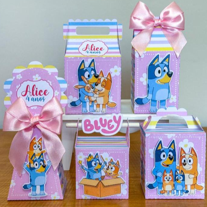 Kit Festa bluey menina para Lembrancinhas Decoração Festa Infantil