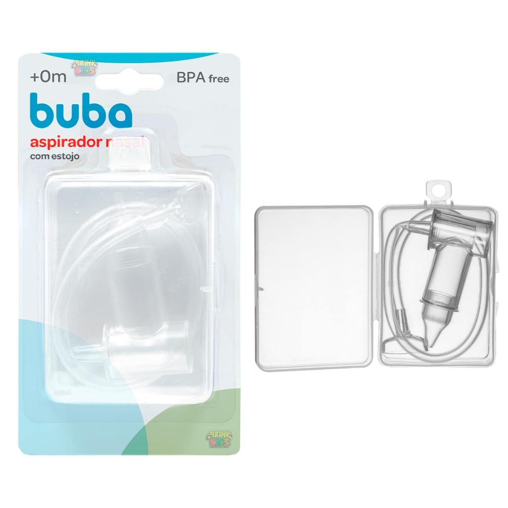 Aspirador Nasal De Sucção Buba Infantil Bebê Com Ponta e Estojo Sucção Com Ponta Original Buba