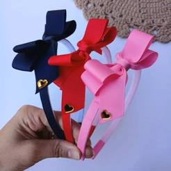 Tiara com laço Sofia infantil Arco resistente
