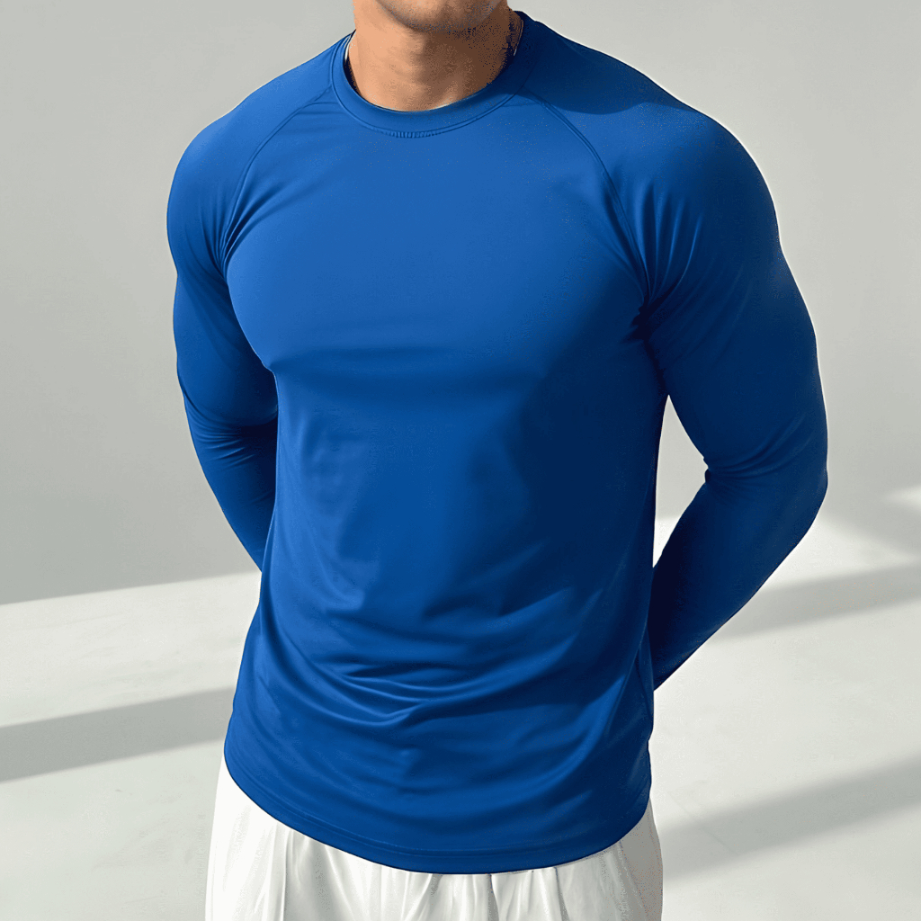 Camiseta Manga Longa Dry Fit Masculina para Academia, Fitness e Caminhadas