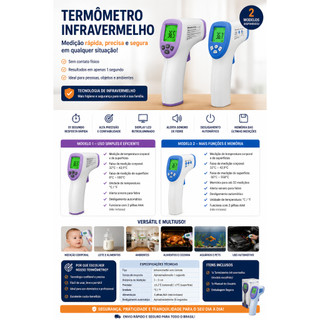 Termômetro Infravermelho Digital Sem Contato – Medição Rápida e Precisa para Corpo e Objetos
