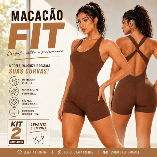 Macaquinho Feminino Fitness Academia Corrida Modelador Zero Transparência Compressão Poliamida