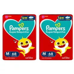 Kit 2 Fraldas Descartáveis Supersequinha Tamanhos Pampers