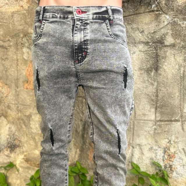 CALÇA JOGADOR JEANS SKY GEL MARMORIZADA GRAFITE MENINO INFANTIL JUVENIL PREMIUM COM LYCRA TENDÊNCIA