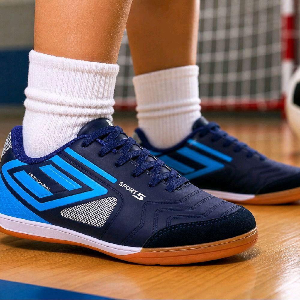 Chuteira de Futsal Infantil Unissex Costurada Resistente -25874