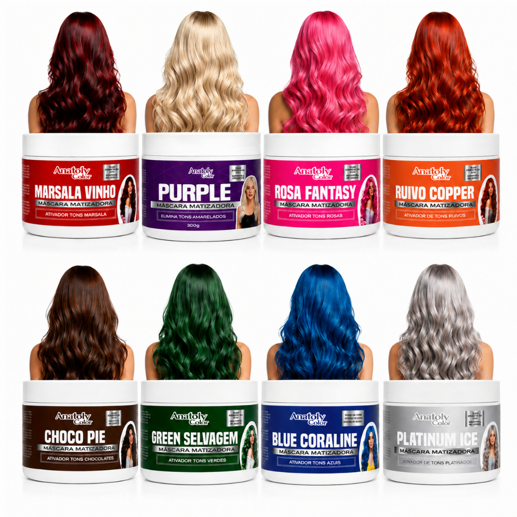 Máscara Matizadora Coloração Tonalizante Sem Amônia 300g Resultado Original Colored