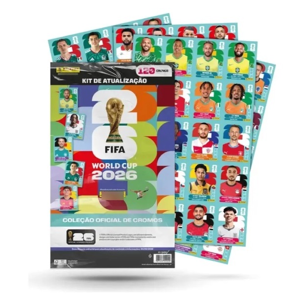 Kit Atualização Update 120 Figurinha Copa Do Mundo 2026 Original Panini