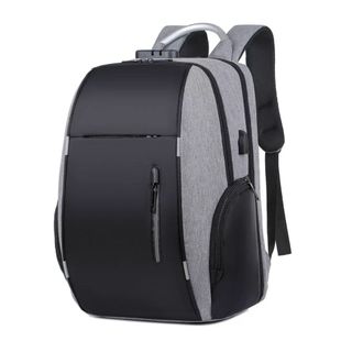 Mochila Notebook Anti Furto Alça Impermeável Reforçada Cadeado Saida Cabo Aux Usb Fone Ouvido 3302