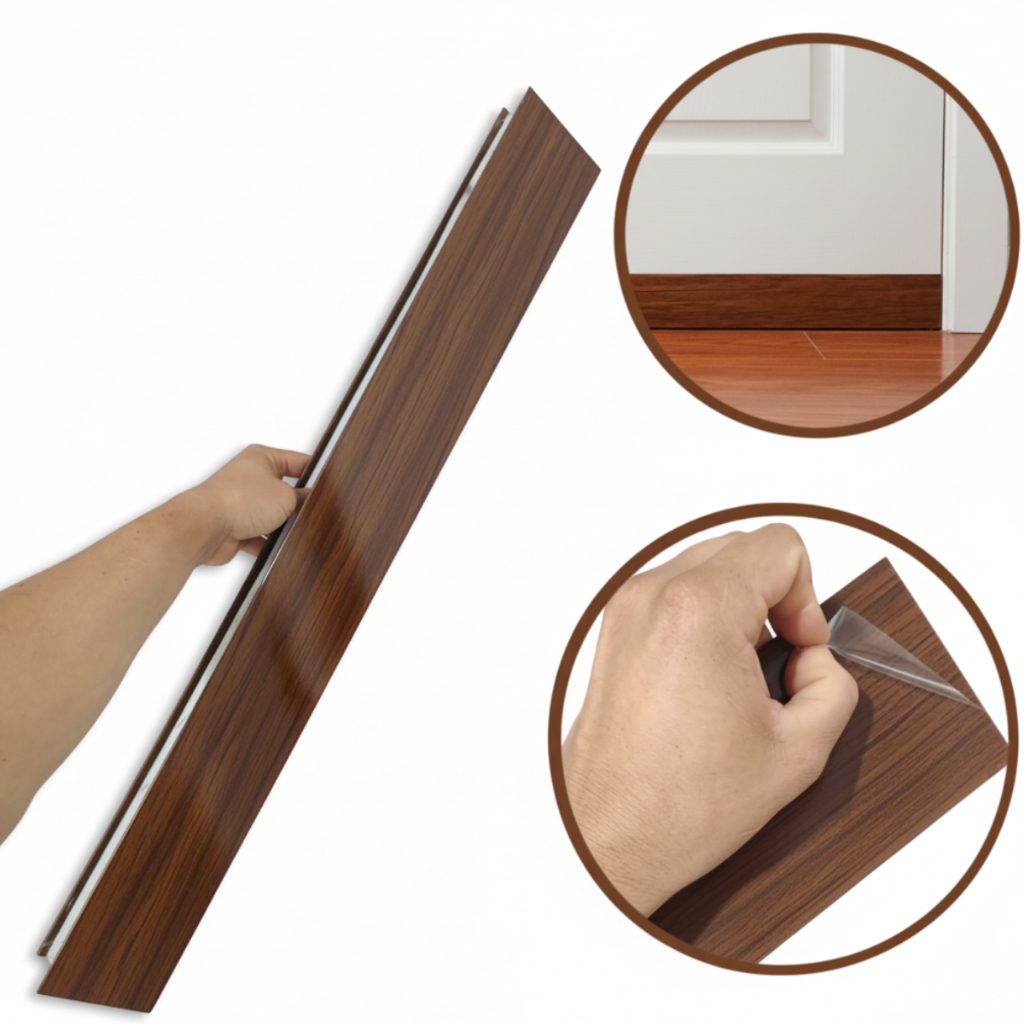 Salva Porta Proteção Contra Umidade Cor Amadeirado de 90cm 80cm 70cm 60cm