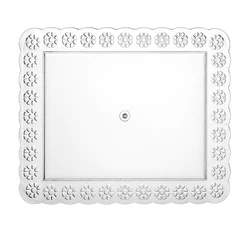 Bandeja Cristal Retangular 27x35CM Três Triângulos