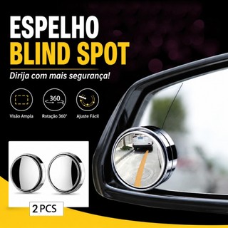 Espelho Retrovisor Carro Ponto Cego 360° Ajustável Convexo Auxiliar Segurança Universal P…