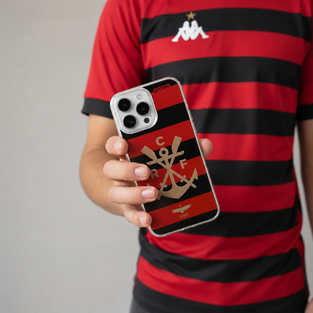 Capa Capinha Gocase Flamengo Origens 1895 - Modelos IPhones e Samsung (Escolha u