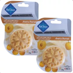 Kit 2 Pastilhas Aromatizante Ar Condicionado Ameixa Dourada