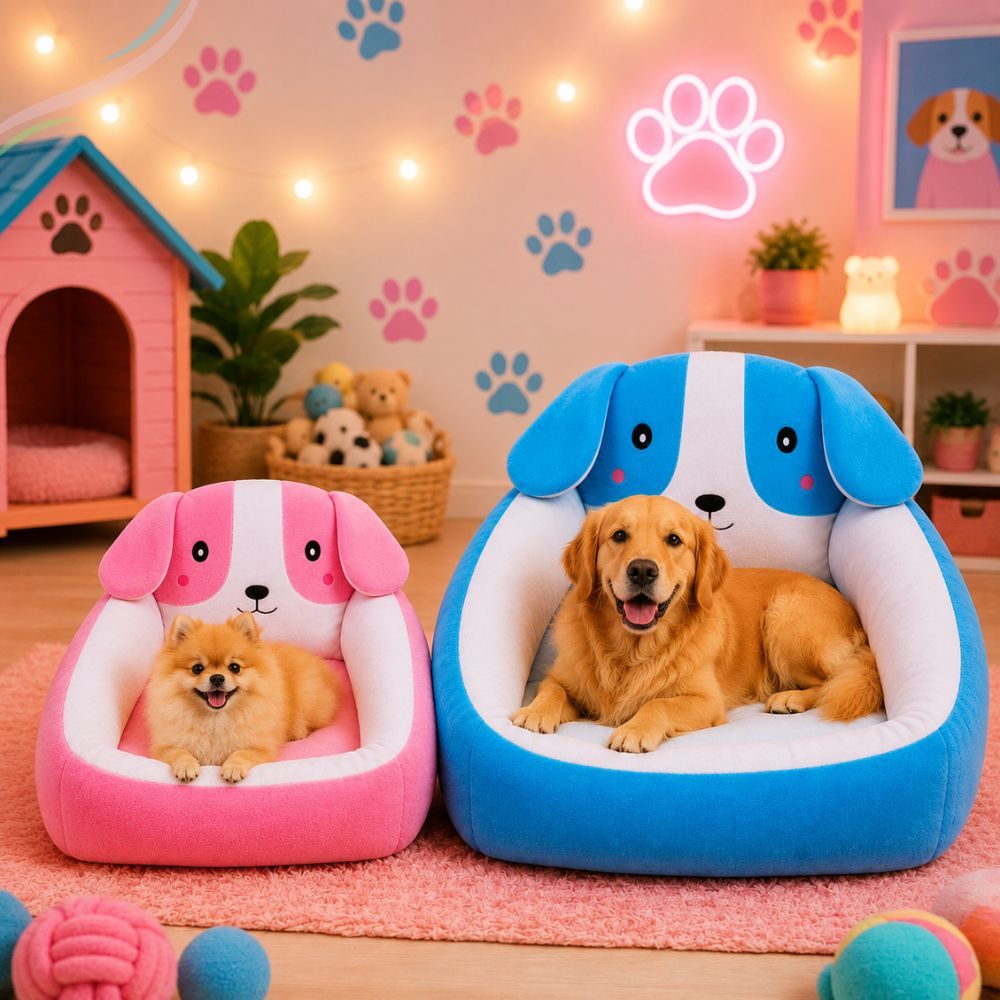 Caminha Pet Para Cachorro E Gato Grande - Cama Com Cabeceira P e G Confortável Macia Quadrada
