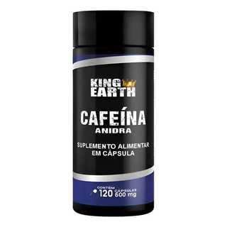 Cafeína Anidra 500mg 120 Cápsulas - King Earth
