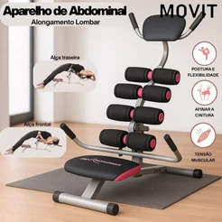 Aparelho de Abdominal Alongamento Lombar Perder Barriga Academia em Casa Multifuncional
