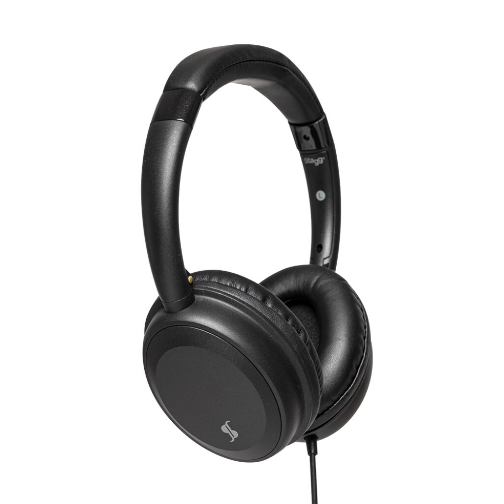 Fone de Ouvido Headphone Stagg SHP-3000H Preto Profissional P2 + Plug P10 Dynamic