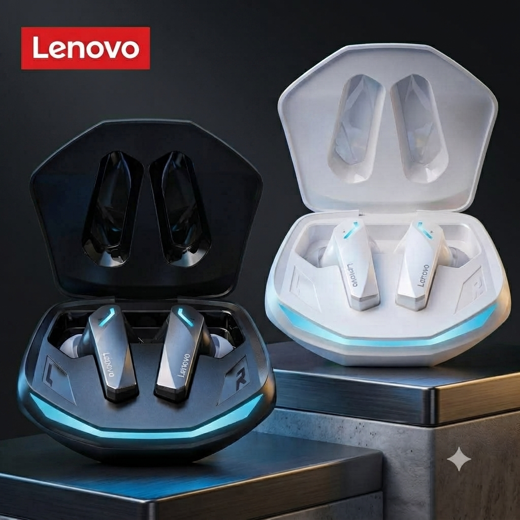Fones de Ouvido da Lenovo GM2 PRO Bluetooth 5.3 - 100% Original - Gamer Música sem fio com microfone