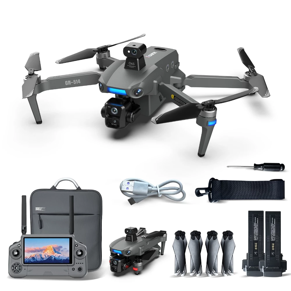 【Frete Rápido】1080P 4K Drone Com GPS Inteligente, Bateria De 50 Minutos E Alcance De 6KM – Com 2 Baterias