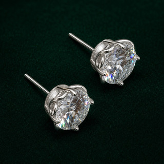 Brinco Redondo 10mm Moissanite Detalhe Infinito Prata 925 Brilho Intenso