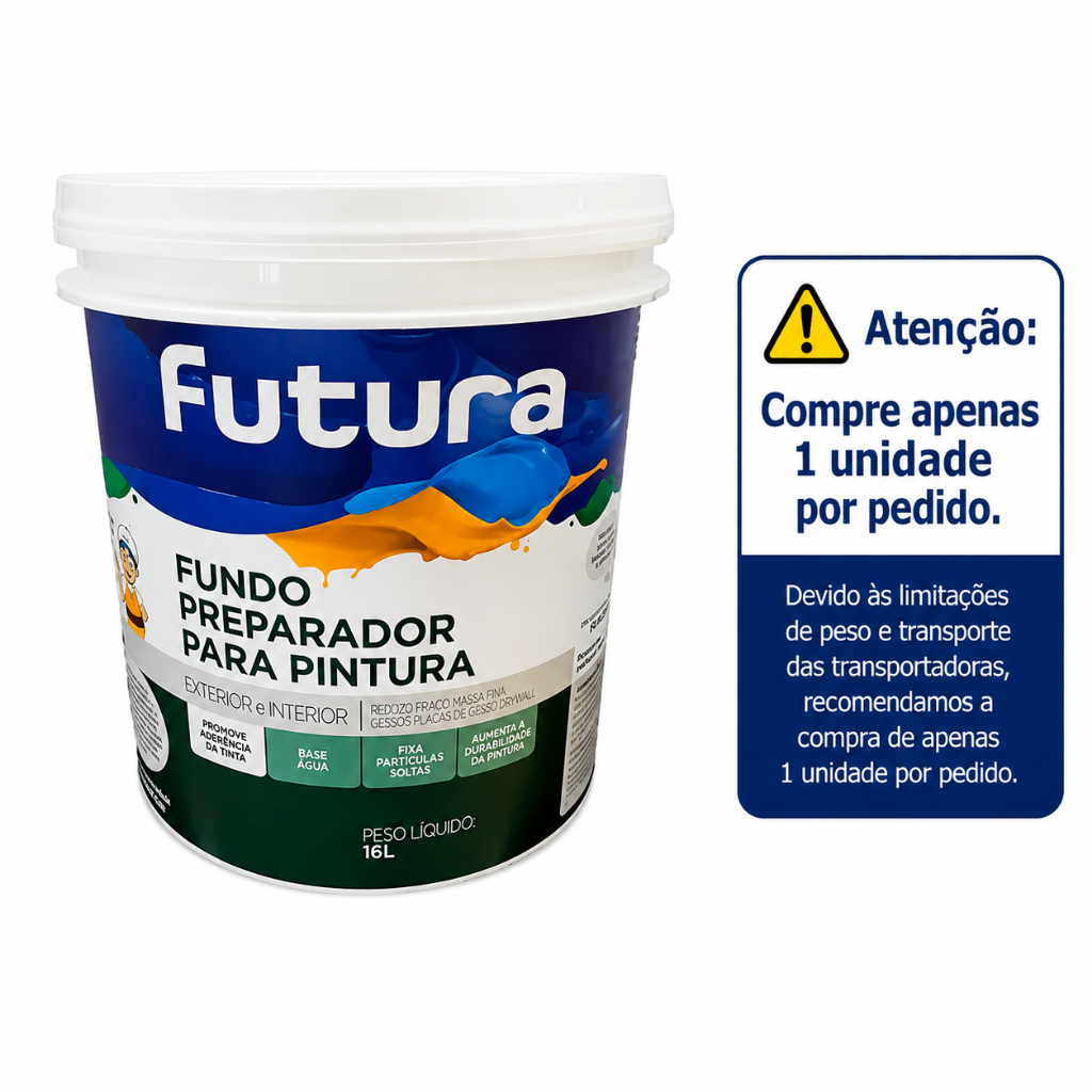 Fundo Preparador De Paredes Futura B/agua 16lt Premium Balde